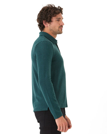 Henrique Sweater Knit Long Sleeve Polo Mens Outerwear Sweater Threads 4 Thought 