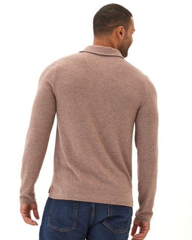 Henrique Sweater Knit Long Sleeve Polo Mens Outerwear Sweater Threads 4 Thought 