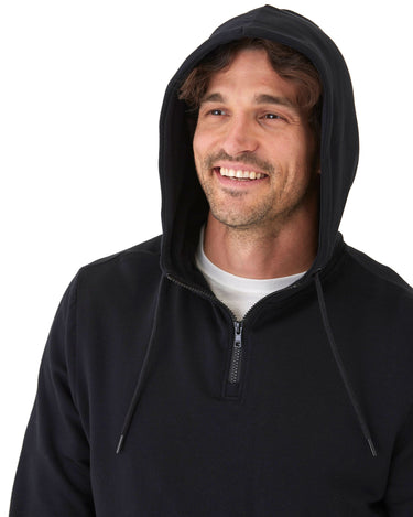 Khris 1/4 Zip Feather Fleece Hoodie Mens Outerwear Sweatshirt Threads 4 Thought 