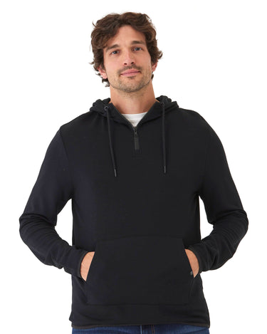 Khris 1/4 Zip Feather Fleece Hoodie Mens Outerwear Sweatshirt Threads 4 Thought 