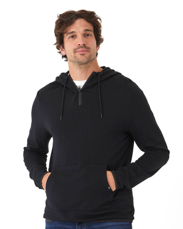 Khris 1/4 Zip Feather Fleece Hoodie Mens Outerwear Sweatshirt Threads 4 Thought 