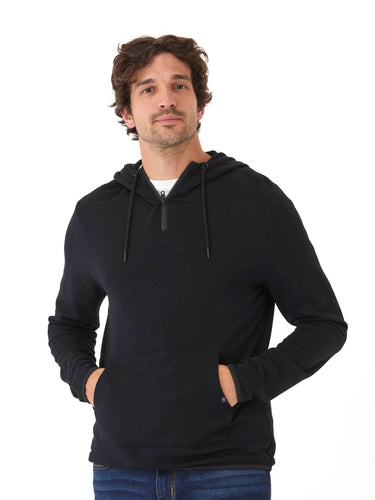 Khris 1/4 Zip Feather Fleece Hoodie Mens Outerwear Sweatshirt Threads 4 Thought 