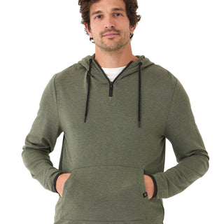 Khris 1/4 Zip Feather Fleece Hoodie Mens Outerwear Sweatshirt Threads 4 Thought 