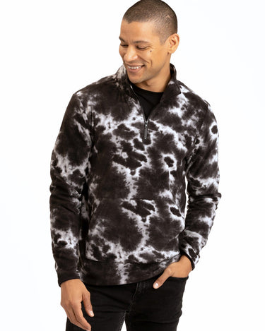 Pershing Atomic Tie Dye Half-Zip Mens Outerwear Sweatshirt Threads 4 Thought 