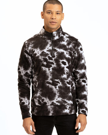 Pershing Atomic Tie Dye Half-Zip Mens Outerwear Sweatshirt Threads 4 Thought 