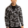 Pershing Camo Half-Zip Mens Outerwear Sweatshirt Threads 4 Thought 