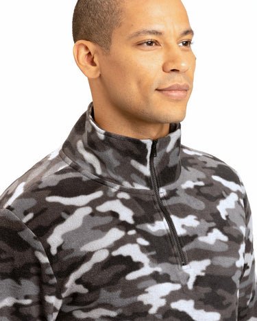 Pershing Camo Half-Zip Mens Outerwear Sweatshirt Threads 4 Thought 