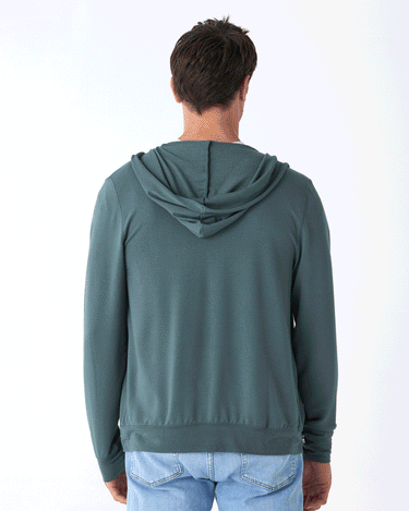 Nathan Modal Terry Full-Zip Hoodie Mens Outerwear Sweatshirt Threads 4 Thought 