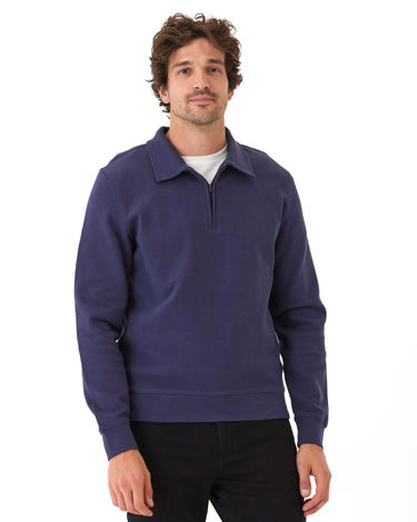 Briggs Knit Jacquard 1/4 Zip Pullover Mens Outerwear Sweatshirt Threads 4 Thought 