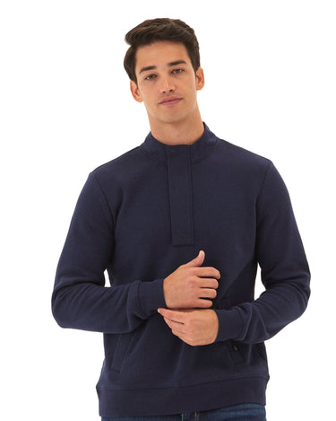 Kason Triblend Fleece 1/4 Zip Mens Outerwear Sweatshirt Threads 4 Thought 