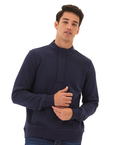 Kason Triblend Fleece 1/4 Zip Mens Outerwear Sweatshirt Threads 4 Thought 