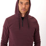 Triblend Breton Half Zip Hoodie Mens Outerwear Sweatshirt Threads 4 Thought 