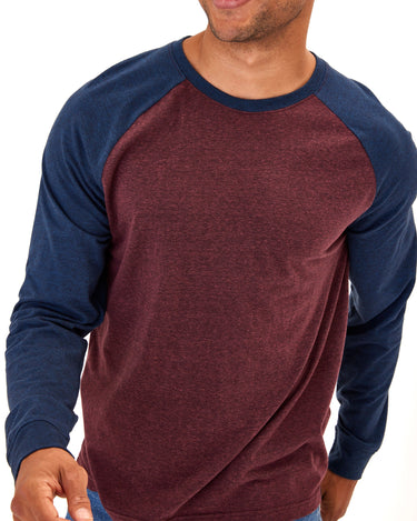 Triblend Long Sleeve Raglan Tee Mens Tops Tshirt Long Threads 4 Thought 