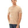 Stripe Triblend Jersey Crew Tee Mens Tops Tshirt Short Threads 4 Thought 