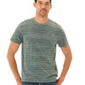 Stripe Triblend Jersey Crew Tee Mens Tops Tshirt Short Threads 4 Thought 