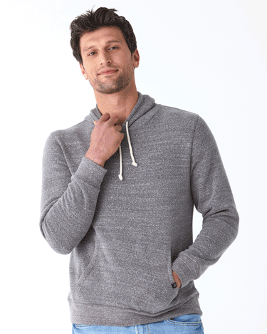 Mens grey overhead hoodie sale