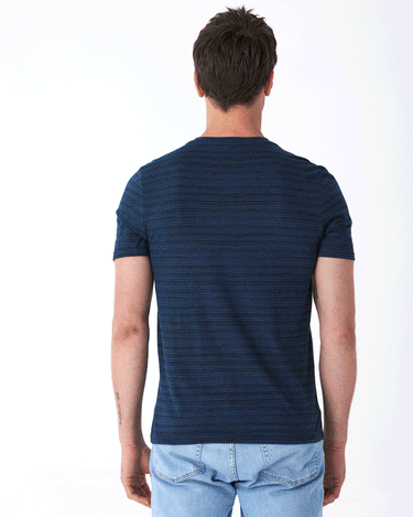 Dirt Road Stripe Henley Mens Tops Tshirt Short Threads 4 Thought 