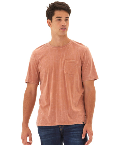 Skipper Mineral Wash Tee Mens Tops Tshirt Short Threads 4 Thought 