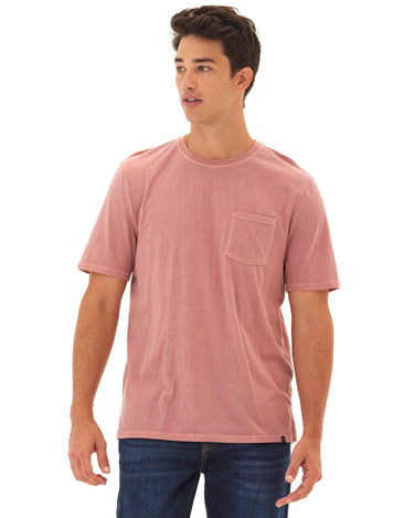 Skipper Mineral Wash Tee Mens Tops Tshirt Short Threads 4 Thought 