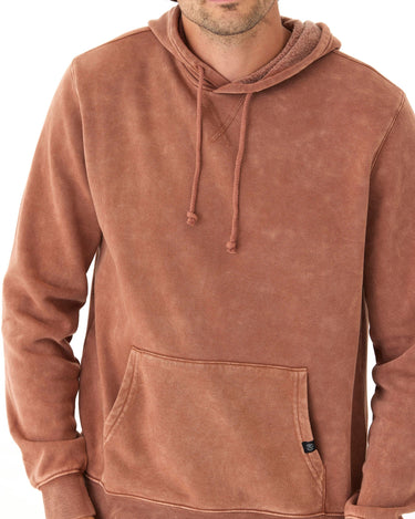 Mineral Wash Pullover Fleece Hoodie Mens Outerwear Sweatshirt Threads 4 Thought 