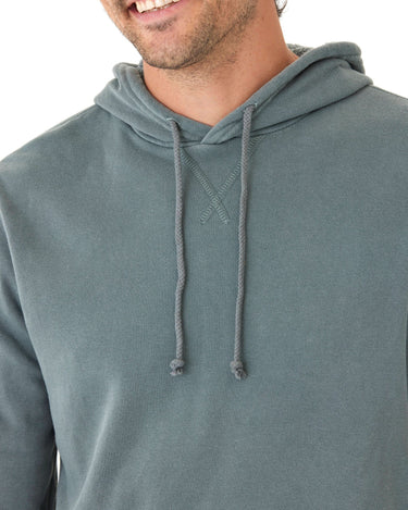 Mineral Wash Pullover Fleece Hoodie Mens Outerwear Sweatshirt Threads 4 Thought 