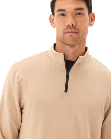 Kace Modal Terry 1/4-Zip Mock Neck Mens Outerwear Sweatshirt Threads 4 Thought 