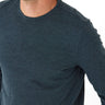 Black Fleck Triblend Long Sleeve Crew Mens Tops Tshirt Long Threads 4 Thought 