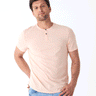 Baseline Triblend 2-Button SS Henley Mens Tops Tshirt Short Threads 4 Thought 