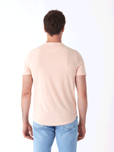 Baseline Triblend 2-Button SS Henley Mens Tops Tshirt Short Threads 4 Thought 