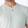 Baseline Triblend 2-Button SS Henley Mens Tops Tshirt Short Threads 4 Thought 