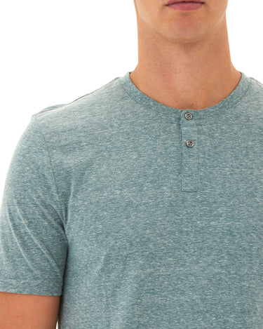 Baseline Short Sleeve Triblend Henley Mens Tops Tshirt Short Henley Threads 4 Thought 