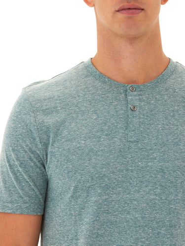 Baseline Short Sleeve Triblend Henley Mens Tops Tshirt Short Henley Threads 4 Thought 