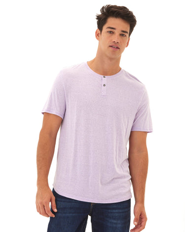 Baseline Short Sleeve Triblend Henley Mens Tops Tshirt Short Henley Threads 4 Thought 