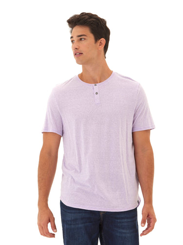 Baseline Short Sleeve Triblend Henley Mens Tops Tshirt Short Henley Threads 4 Thought 