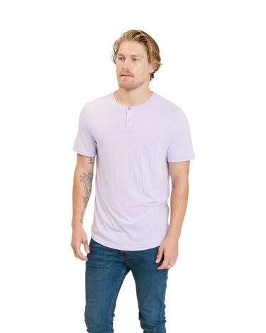 Baseline 2 Button Short Sleeve Henley Mens Tops Tshirt Short Threads 4 Thought 