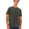 Baseline Short Sleeve Triblend Henley Mens Tops Tshirt Short Henley Threads 4 Thought 