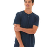 Baseline Short Sleeve Triblend Henley Mens Tops Tshirt Short Henley Threads 4 Thought 