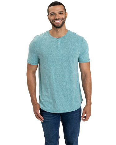 Baseline 2 Button Short Sleeve Henley Mens Tops Tshirt Short Threads 4 Thought 