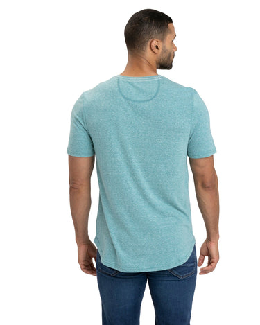 Baseline 2 Button Short Sleeve Henley Mens Tops Tshirt Short Threads 4 Thought 