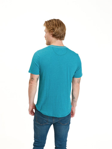 Baseline 2 Button Short Sleeve Henley Mens Tops Tshirt Short Threads 4 Thought 