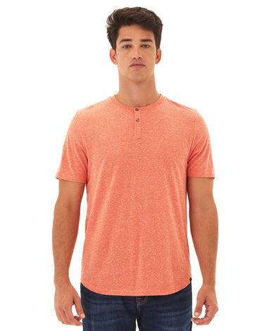 Baseline Short Sleeve Triblend Henley Mens Tops Tshirt Short Henley Threads 4 Thought 