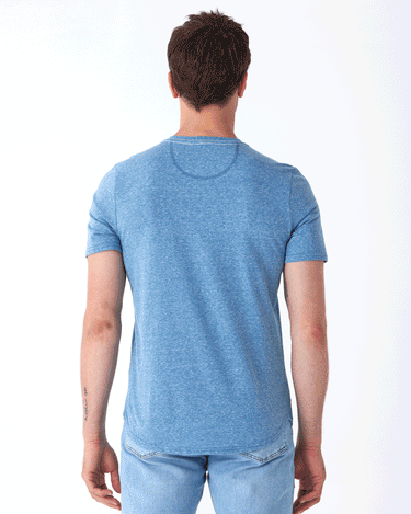 Baseline Triblend 2-Button SS Henley Mens Tops Tshirt Short Threads 4 Thought 