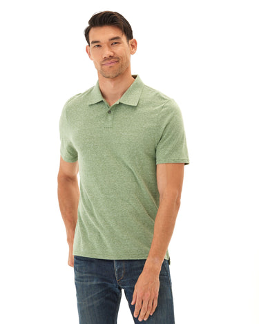 Baseline Triblend Jersey Polo Mens Tops Tshirt Short Polo Threads 4 Thought 