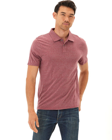 Baseline Triblend Jersey Polo Mens Tops Tshirt Short Polo Threads 4 Thought 