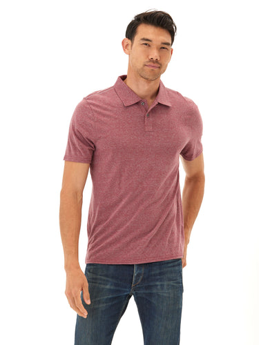 Baseline Triblend Jersey Polo Mens Tops Tshirt Short Polo Threads 4 Thought 