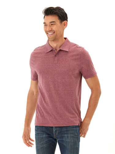 Baseline Triblend Jersey Polo Mens Tops Tshirt Short Polo Threads 4 Thought 