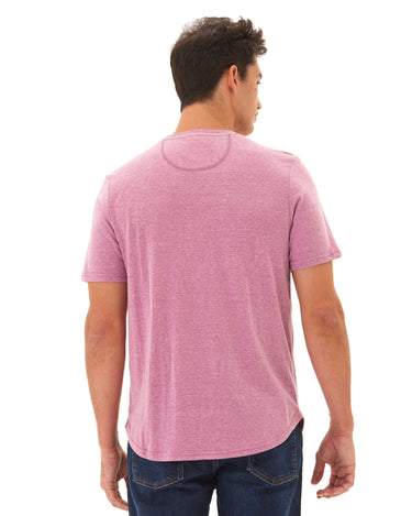 Baseline Short Sleeve Triblend Henley Mens Tops Tshirt Short Henley Threads 4 Thought 