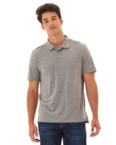 Baseline Triblend Jersey Polo Mens Tops Tshirt Short Polo Threads 4 Thought 