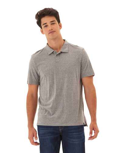 Baseline Triblend Jersey Polo Mens Tops Tshirt Short Polo Threads 4 Thought 