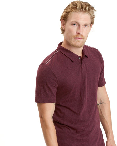 Baseline 2 Button Short Sleeve Polo Mens Tops Tshirt Short Threads 4 Thought 